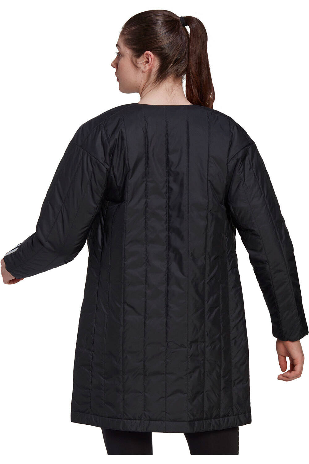 adidas chaquetas mujer Itavic 3 bandas Seasonal Coat vista trasera