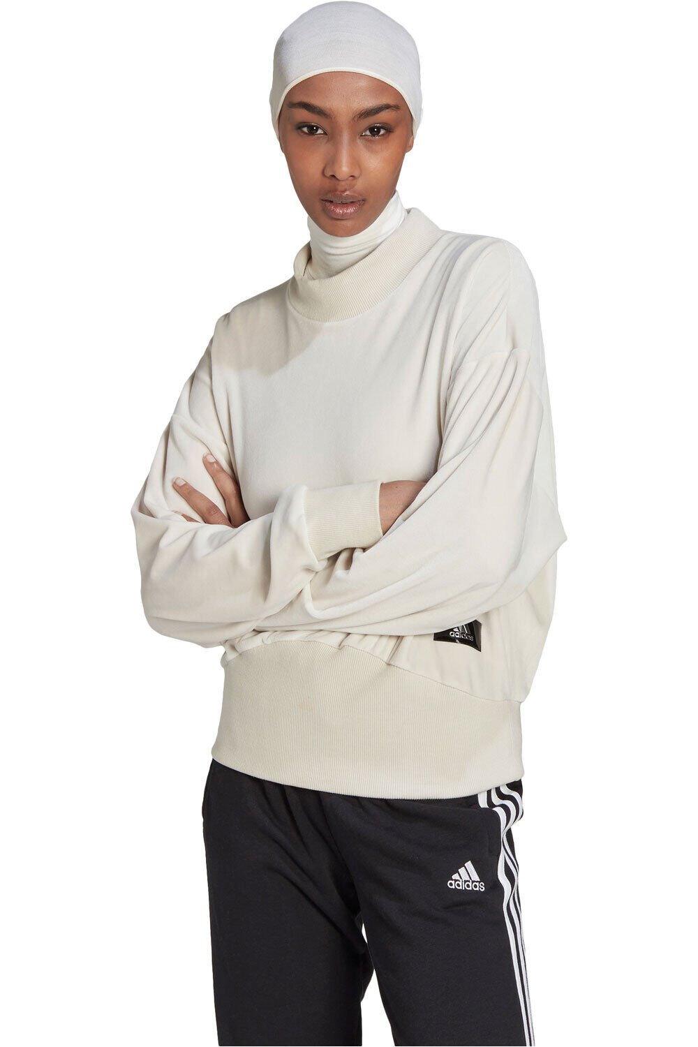 adidas holiday cozy velour sudadera mujer