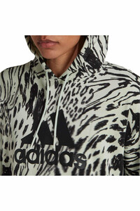 adidas sudadera mujer Future Icons Animal Print (con capucha) vista detalle