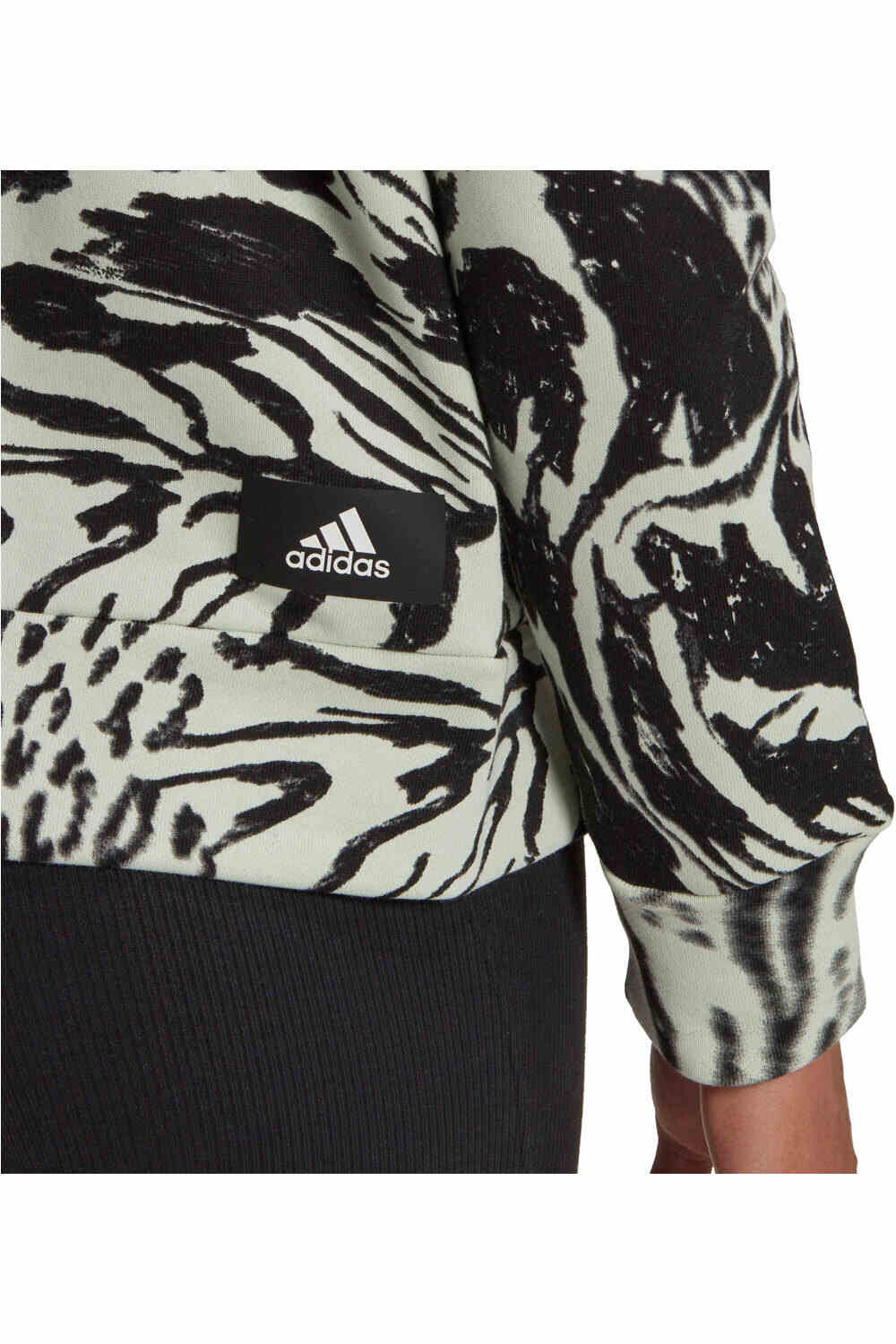 adidas sudadera mujer Future Icons Animal Print (con capucha) 03