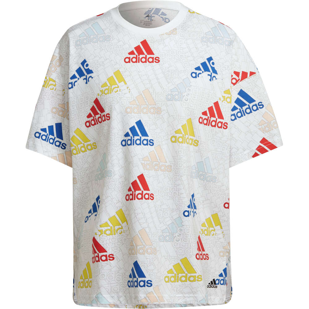 adidas camiseta manga corta mujer Essentials Multi-Colored Logo Boyfriend 04
