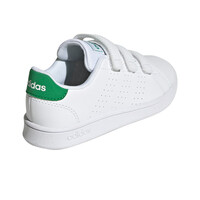 adidas zapatilla moda niño Advantage Court Lifestyle Hook-and-Loop vista trasera