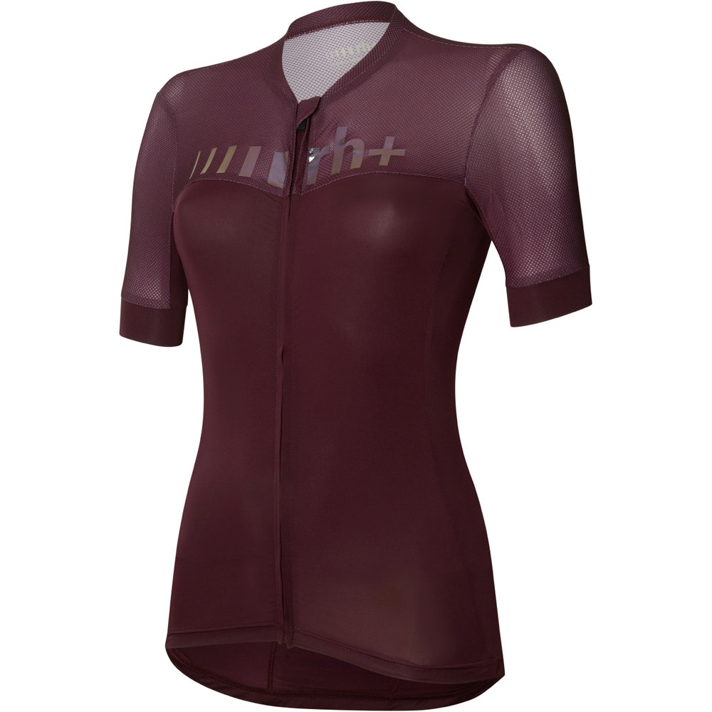 Rh+ maillot manga corta mujer Logo W Jersey vista frontal