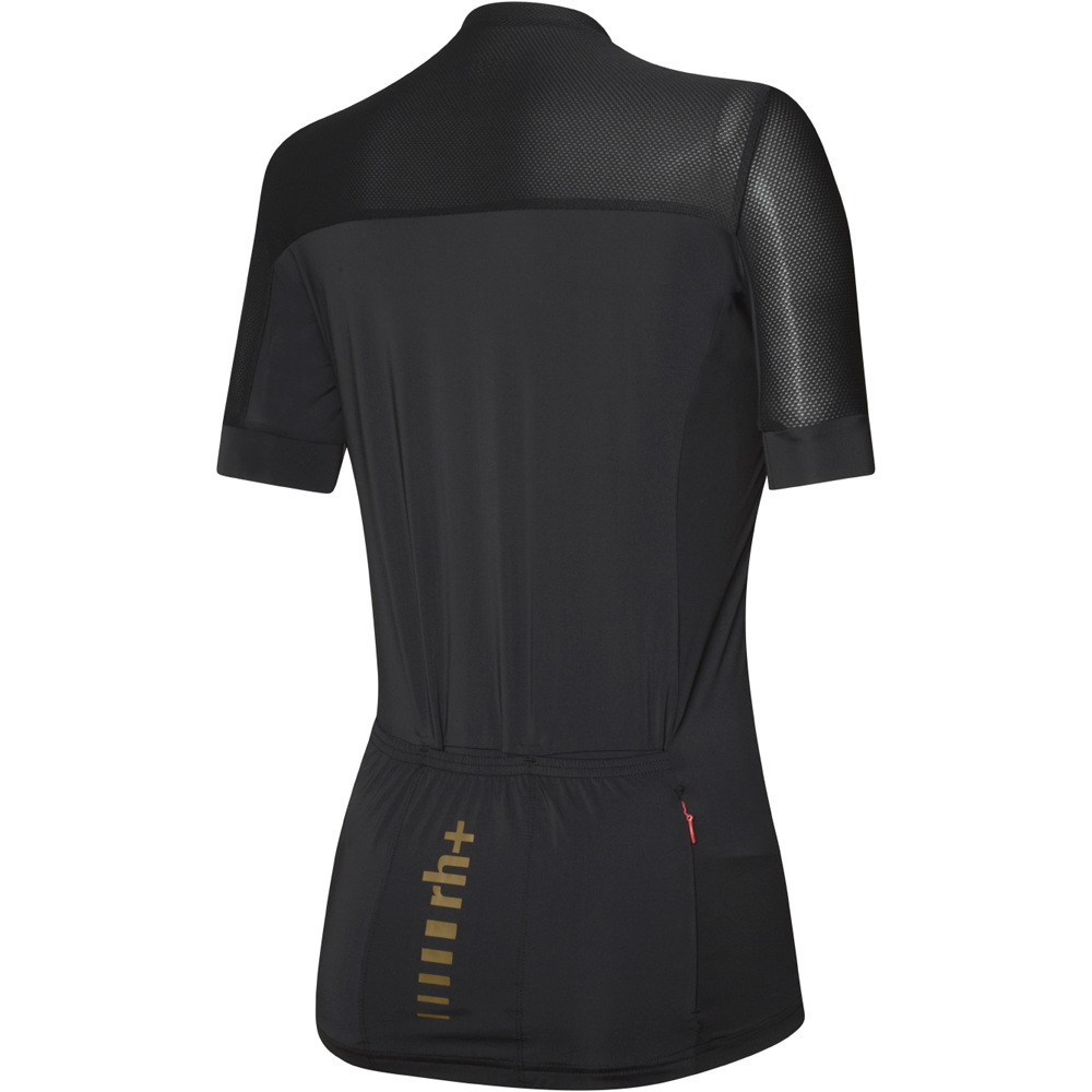 Rh+ maillot manga corta mujer Logo W Jersey vista trasera