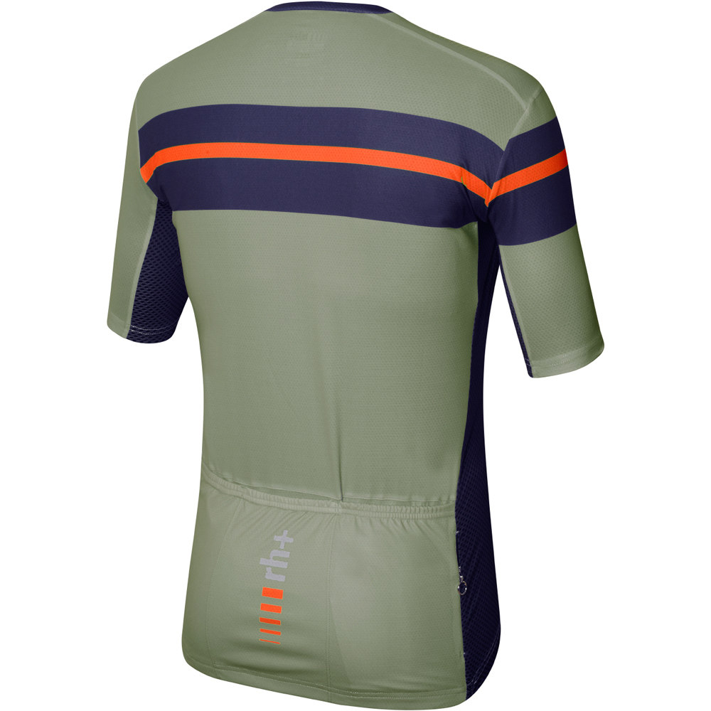 Rh+ maillot manga corta hombre MTB Jersey vista trasera