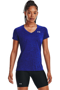 Under Armour camisetas fitness mujer TECH SSV - TWIST vista frontal