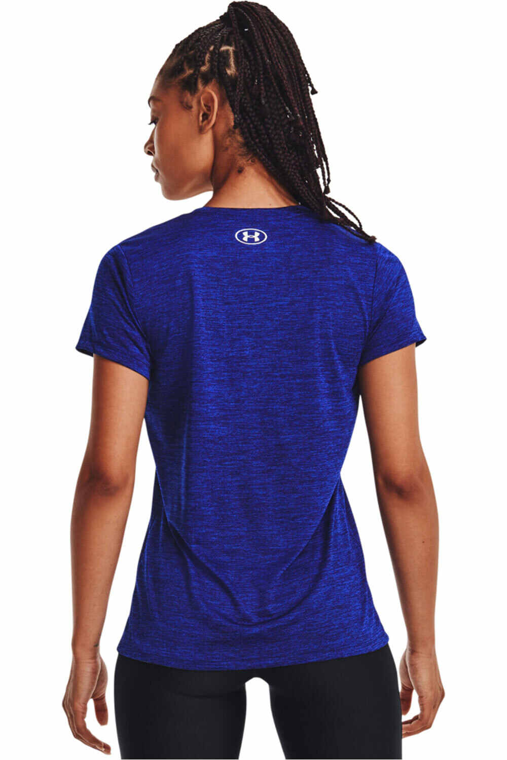 Under Armour camisetas fitness mujer TECH SSV - TWIST vista trasera