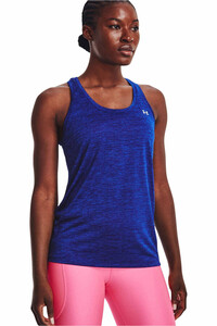 Under Armour camiseta tirantes fitness mujer TECH TANK - TWIST vista frontal