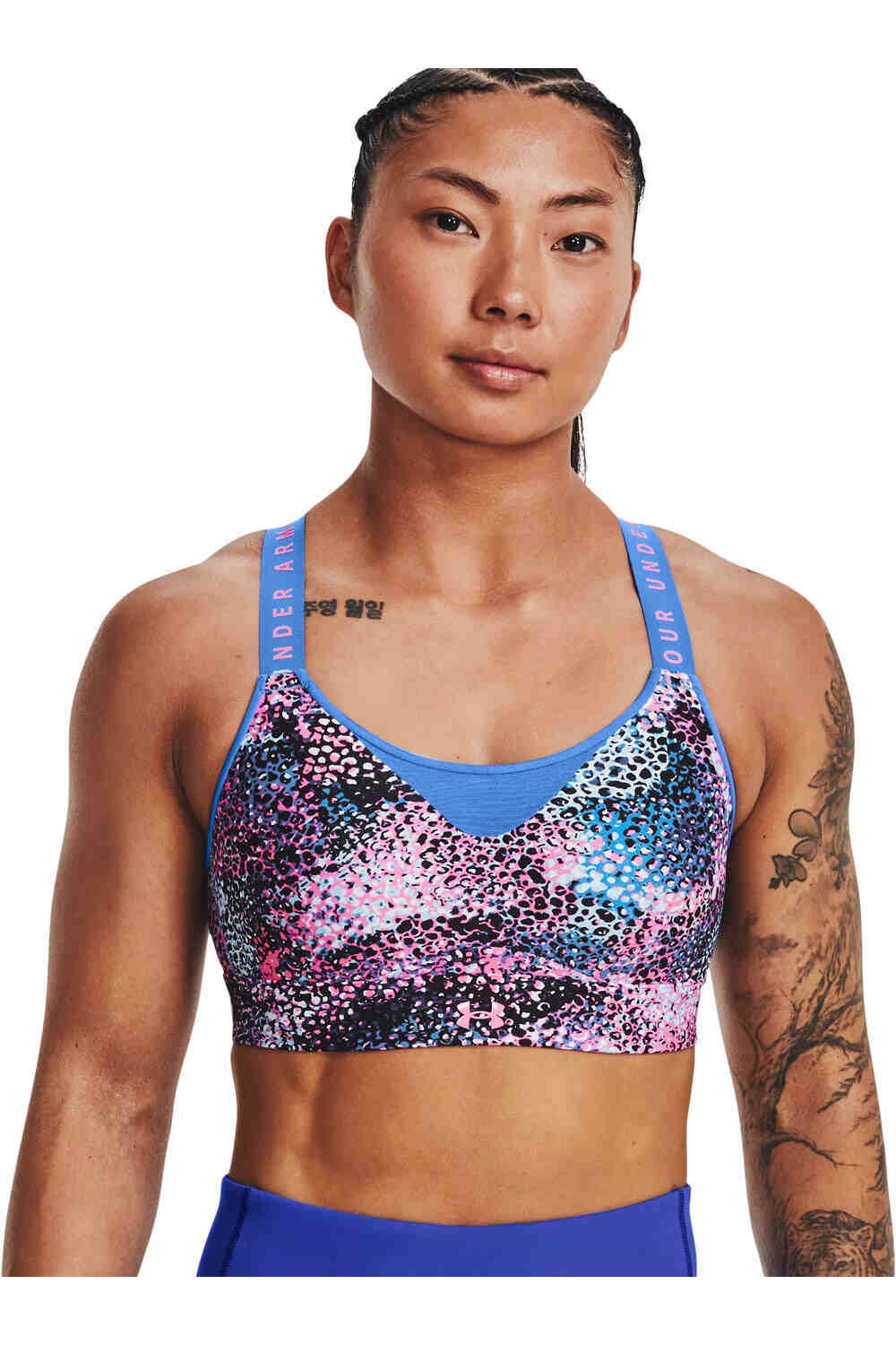 Under Armour sujetadores deportivos UA INFINITY HIGH PRINT BRA vista frontal