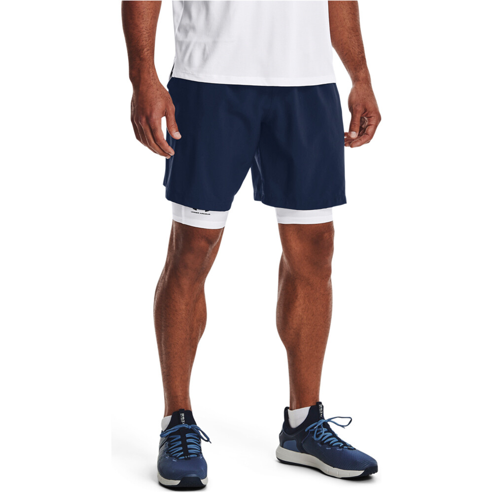 Under Armour pantalón corto fitness hombre UA WOVEN GRAPHIC SHORTS vista frontal