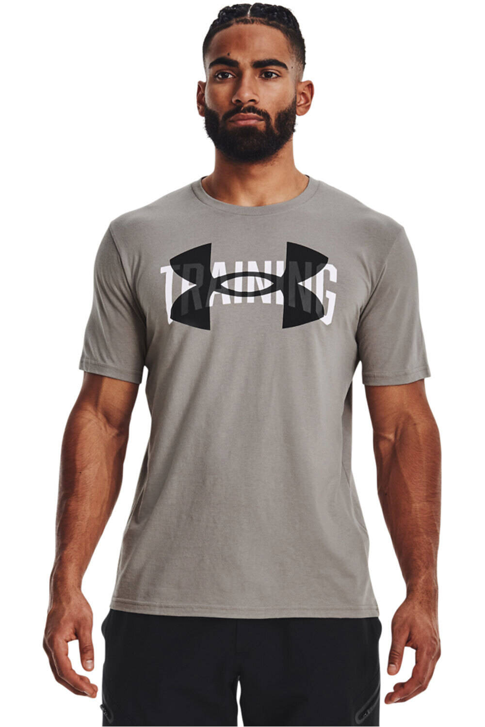 Under Armour camiseta fitness hombre UA TRAINING OVERLAY SS vista frontal