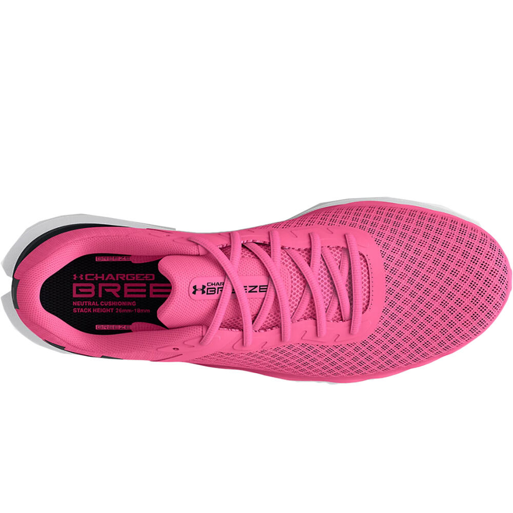 Under Armour zapatilla running mujer UA CHARGED BREEZE vista superior