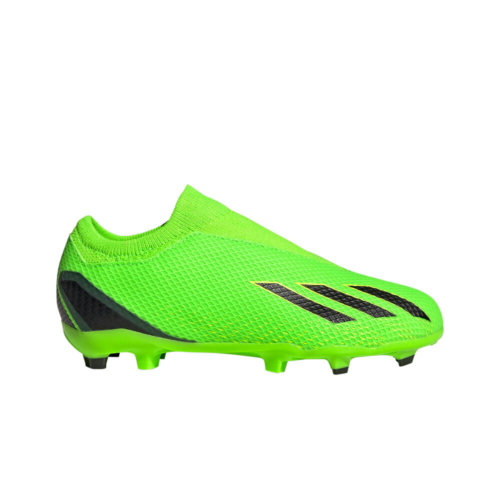 adidas botas de futbol niño cesped artificial X Speedportal.3 Laceless Firm Ground lateral exterior