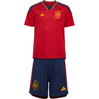 adidas equipación fútbol niño Spain 22 Home Mini Kit vista frontal