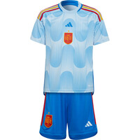 adidas equipación fútbol niño Spain 22 Away Mini Kit vista frontal