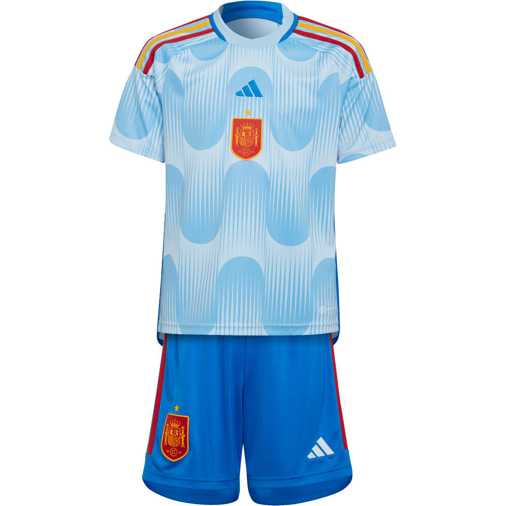 adidas equipación fútbol niño Spain 22 Away Mini Kit vista frontal