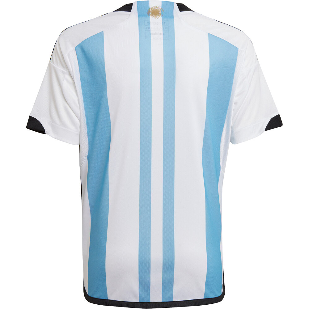 adidas camiseta de fútbol oficiales niño ARGENTINA 22 H JSY Y BLCE vista trasera