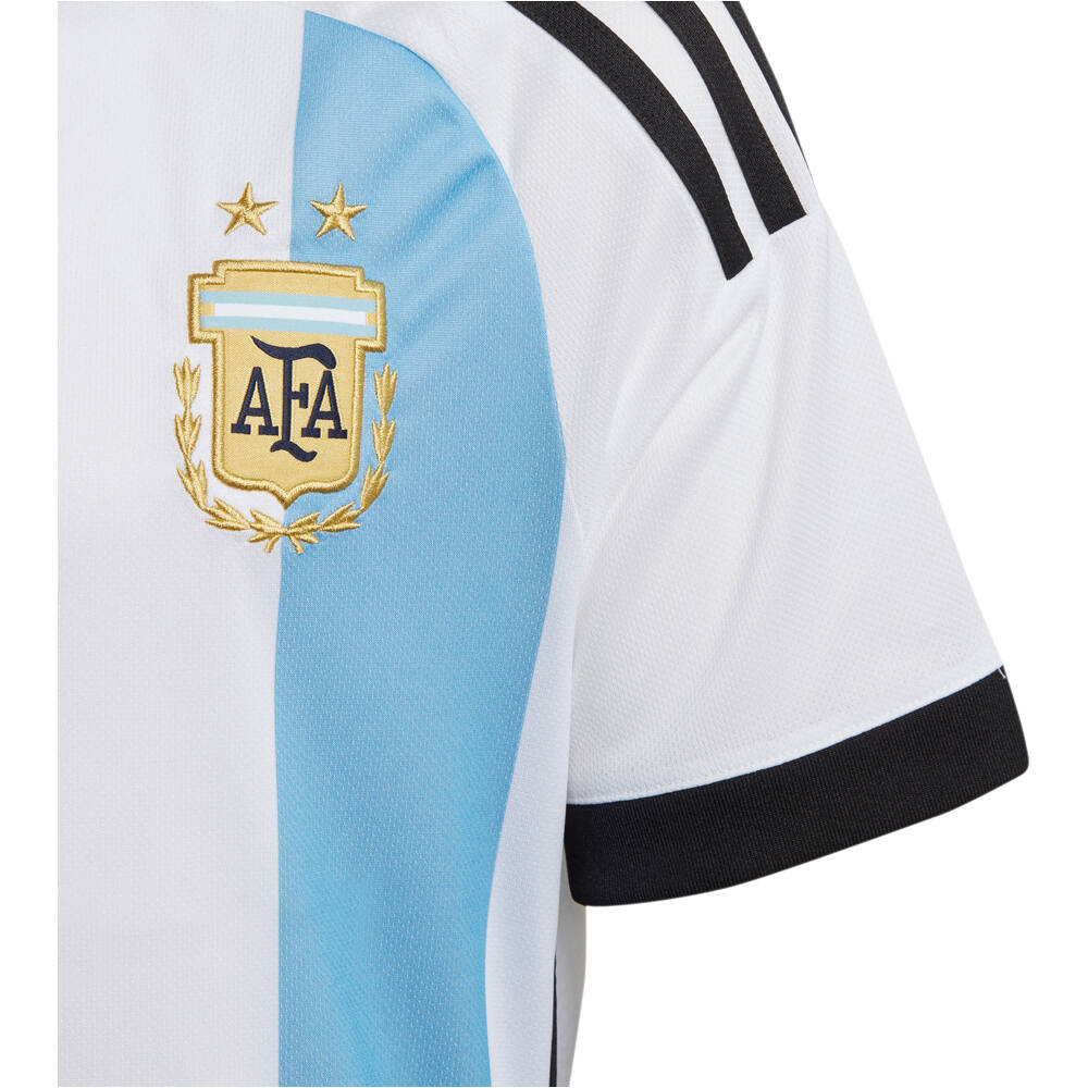 adidas camiseta de fútbol oficiales niño ARGENTINA 22 H JSY Y BLCE vista detalle