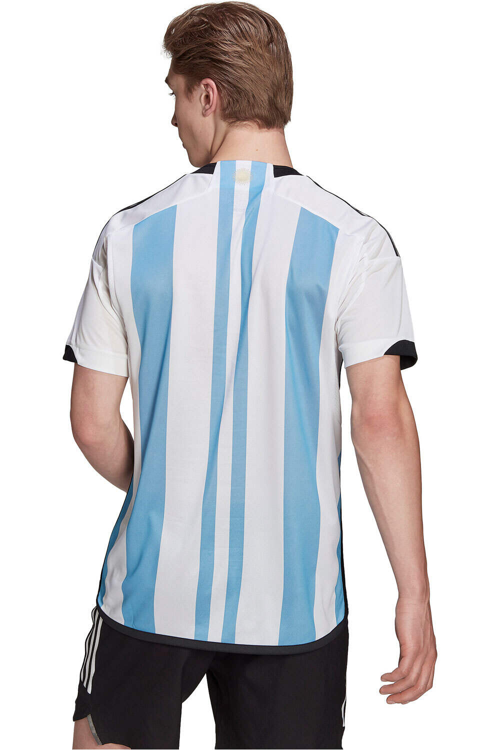 adidas camiseta de fútbol oficiales ARGENTINA 22 H JSY BLCE vista trasera