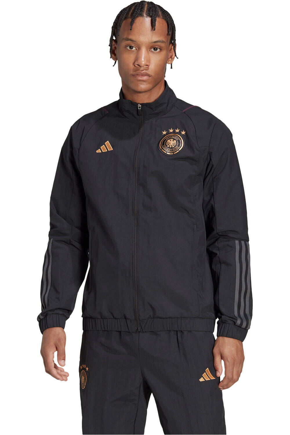 adidas sudadera entrenamiento fútbol ALEMANIA 22 PRE JKT NE vista frontal