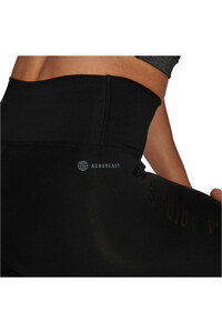 adidas pantalones y mallas largas fitness mujer 7/8 Optime Training Icons 3-Bar vista trasera