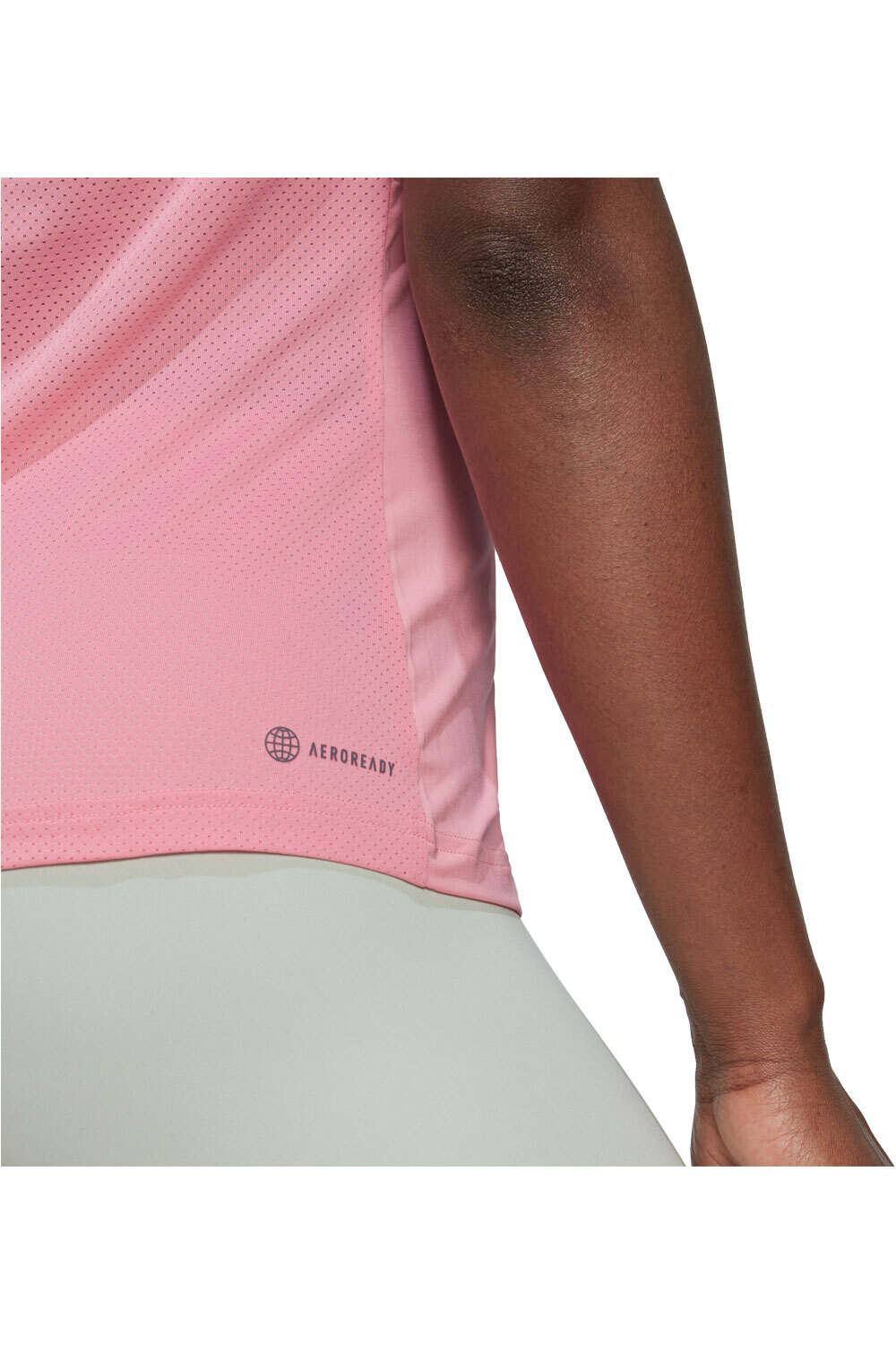 adidas camiseta tirantes fitness mujer HIIT vista detalle