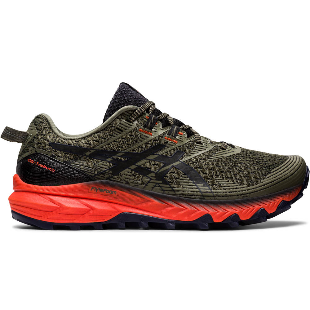 Asics GEL-TRABUCO 10 negro rojo Zapatillas Trail Running Hombre