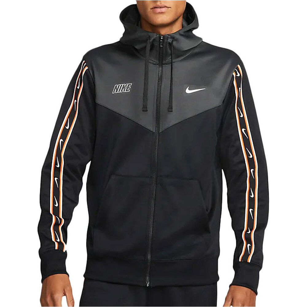 Nike sudadera hombre NSW REPEAT SW PK FZ HOODY vista frontal