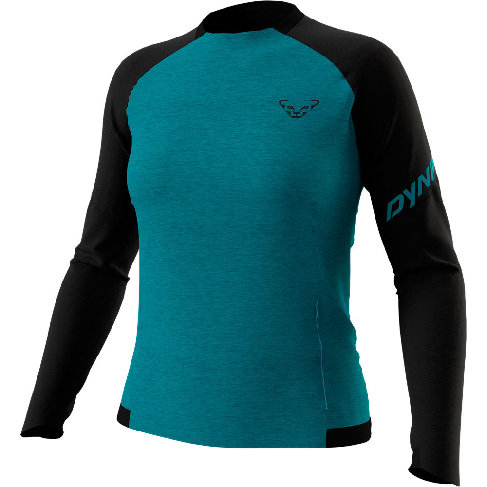 Dynafit camisetas trail running manga larga mujer 24/7 PTC PULLOVER W vista frontal