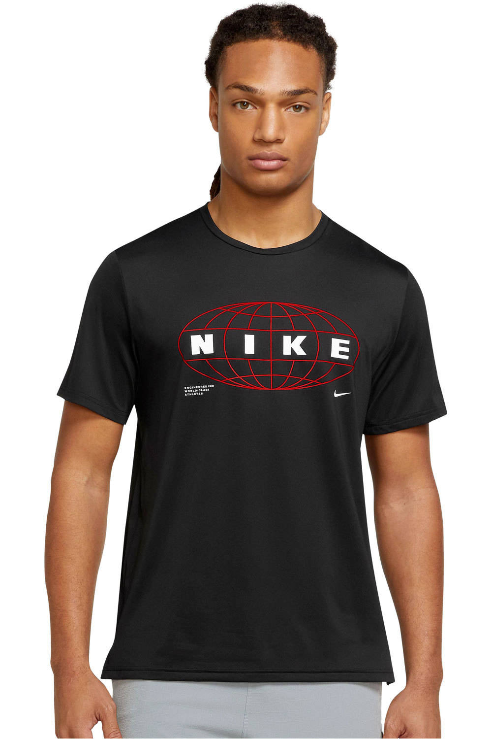 Nike camiseta fitness hombre DF HPR DRY TOP SS GFX 1 vista frontal