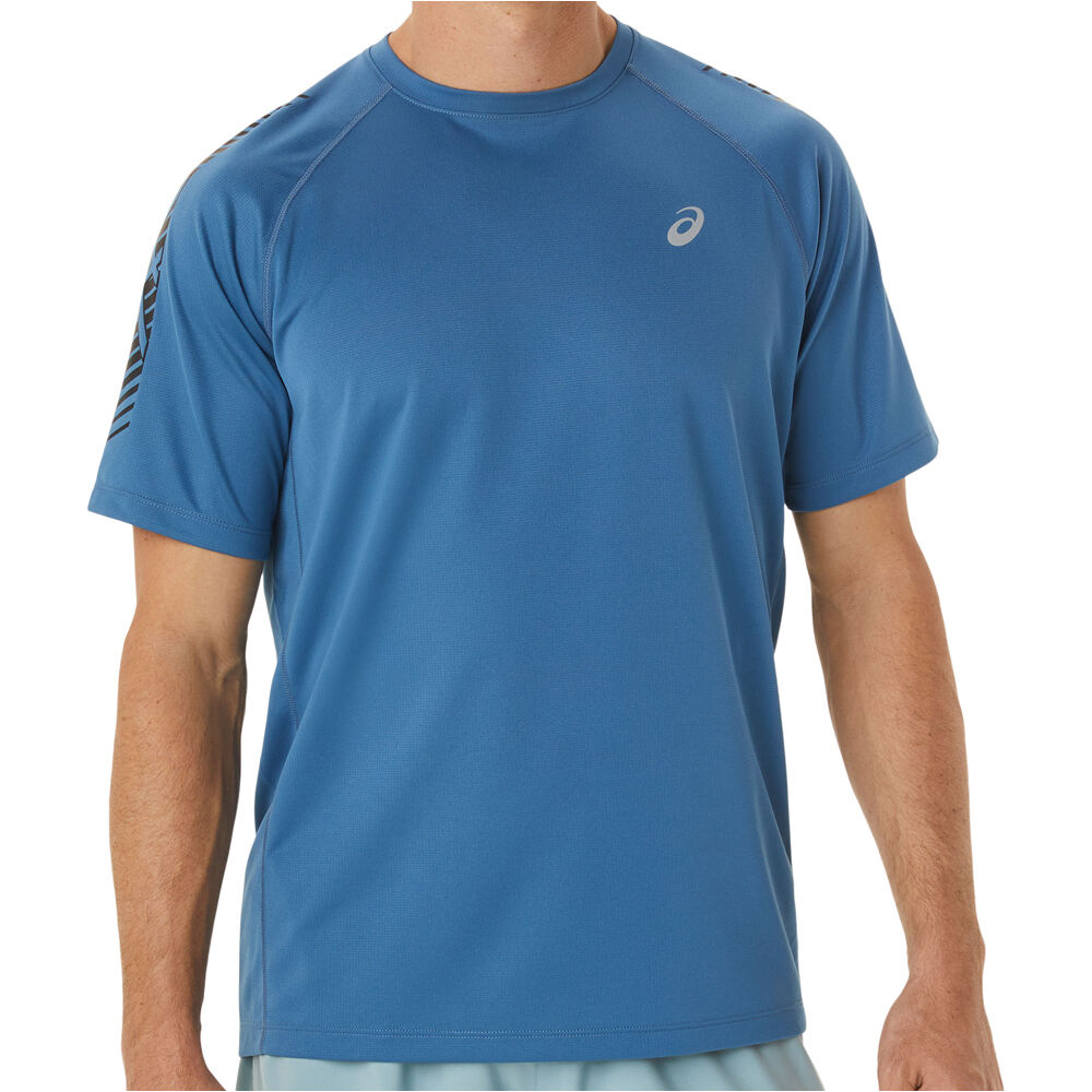 Asics camiseta técnica manga corta hombre ICON SS TOP vista frontal