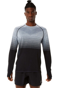 Asics camiseta técnica manga larga hombre SEAMLESS LS TOP vista frontal