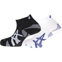 X 2PPK CUSHION RUN QUARTER SOCK