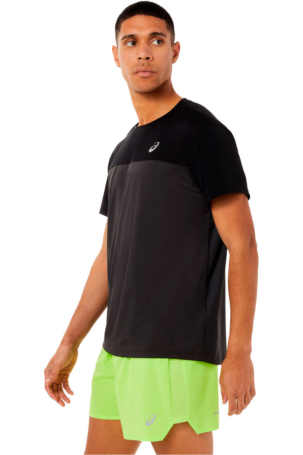 Asics camiseta técnica manga corta hombre RACE SS TOP vista frontal