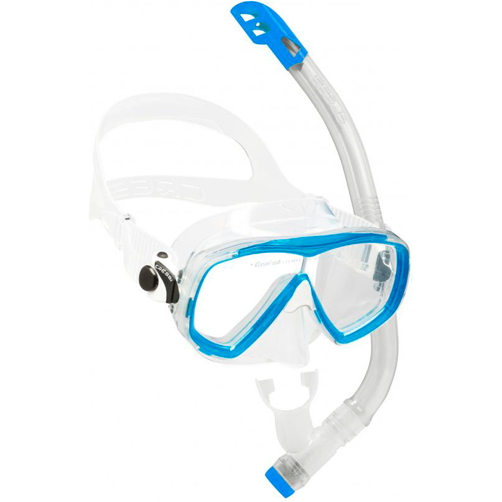 Cressi Sub kit gafas y tubo snorkel niño KIT ESTRELLA VIP JUNIOR (Estrella + Top) vista frontal