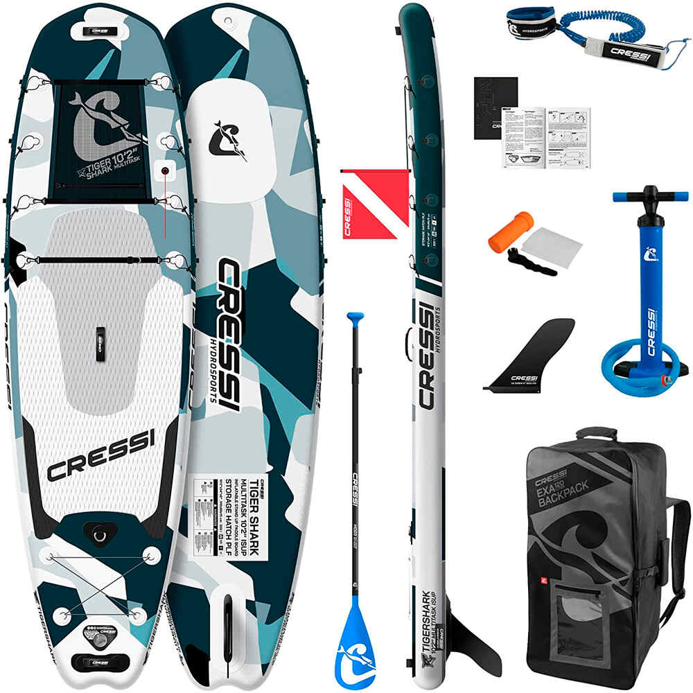 Cressi Sub tablas de paddle surf TABLA PADDLE SURF TIGER SHARK 10'2'' vista frontal