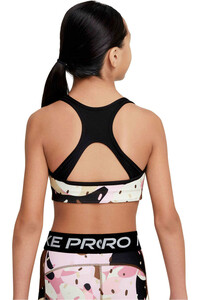 Nike body running niño SWOOSH REV BRA PER AOP vista trasera