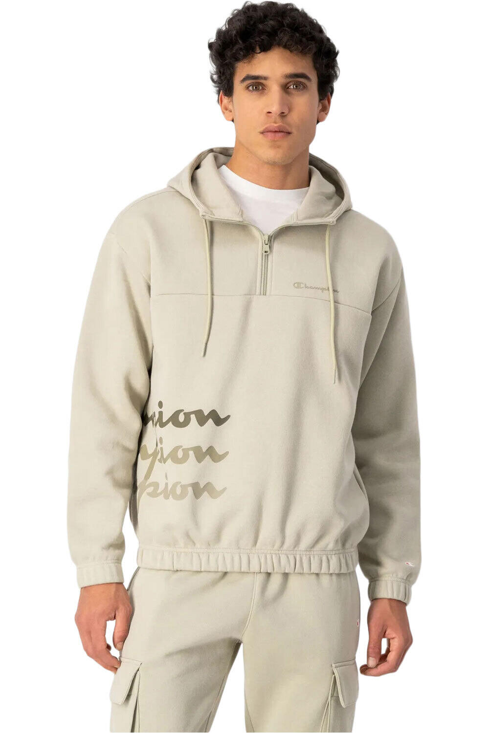 Champion new hooded half zip sudadera hombre