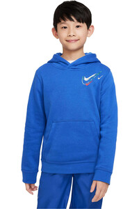 Nike sudadera niño NSW SOS FLC PO HOODIE BB vista frontal