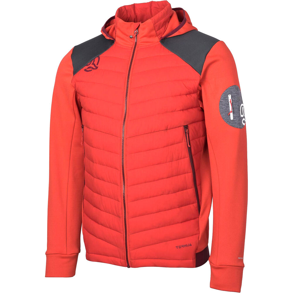 Ternua chaqueta outdoor hombre YUKKON HYBRID GOOD JKT vista frontal