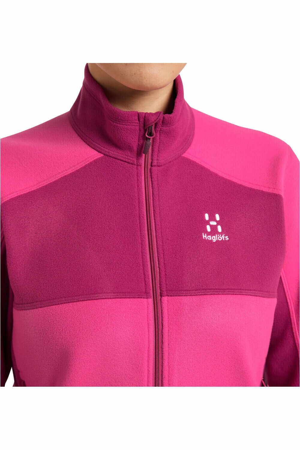 Haglofs forro polar mujer BUTEO MID JACKET vista detalle