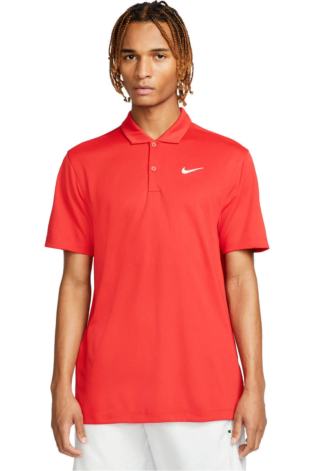 Nike polo tenis manga corta hombre DF POLO SOLID vista frontal