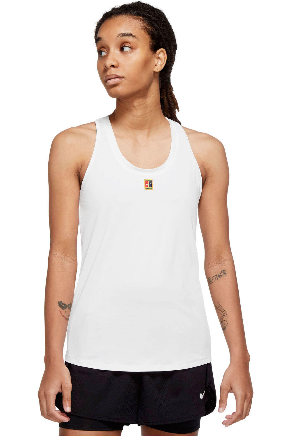 Nike camiseta tenis manga corta mujer NKCT ONE DF SLIM TANK vista frontal