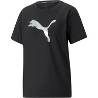 Puma camiseta manga corta mujer EVOSTRIPE TEE vista frontal