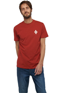 Black Diamond camiseta montaña manga corta hombre SS EQUIPMNT FOR ALPINIST TEE vista frontal