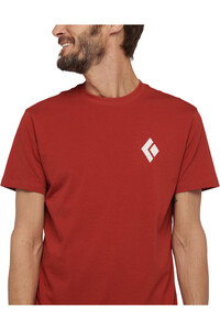 Black Diamond camiseta montaña manga corta hombre SS EQUIPMNT FOR ALPINIST TEE vista detalle