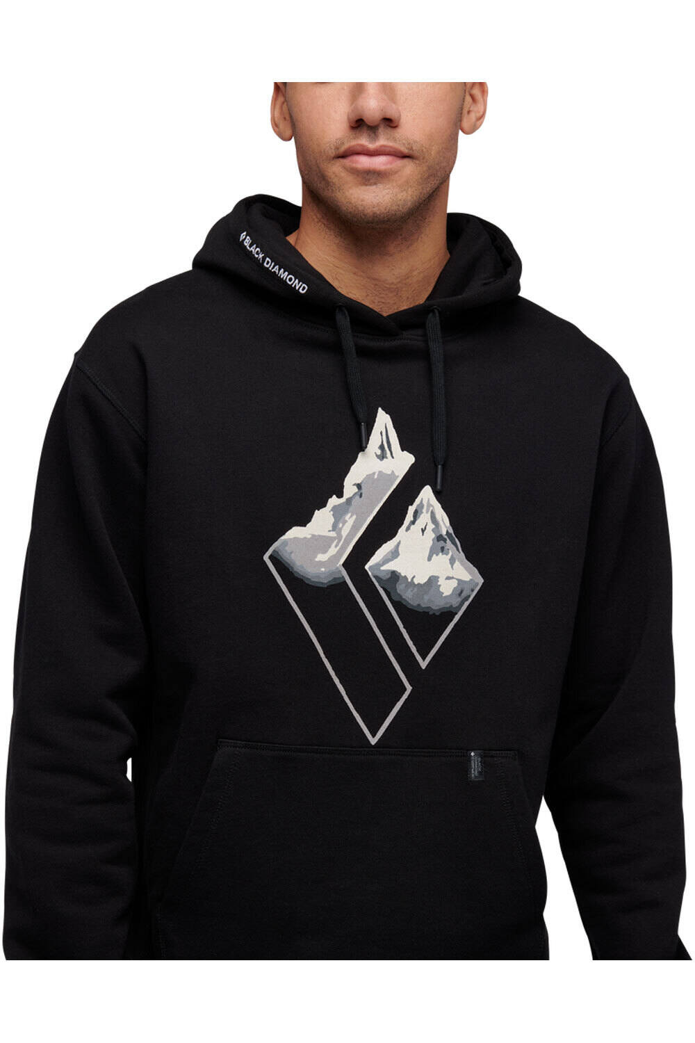 Black Diamond Sudaderas Montaña Hombre MOUNTAIN LOGO HOODY vista detalle