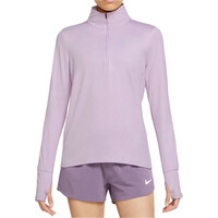 Nike camiseta técnica manga larga mujer DF ELEMENT TOP HZ vista detalle