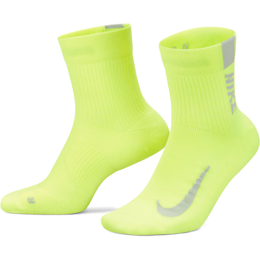 Nike calcetines running MLTPLIER ANKLE 2PR vista frontal