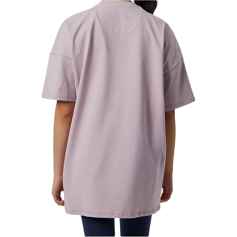 New Balance camiseta manga corta mujer ATHLETICS NATURE STATE SHORT vista trasera
